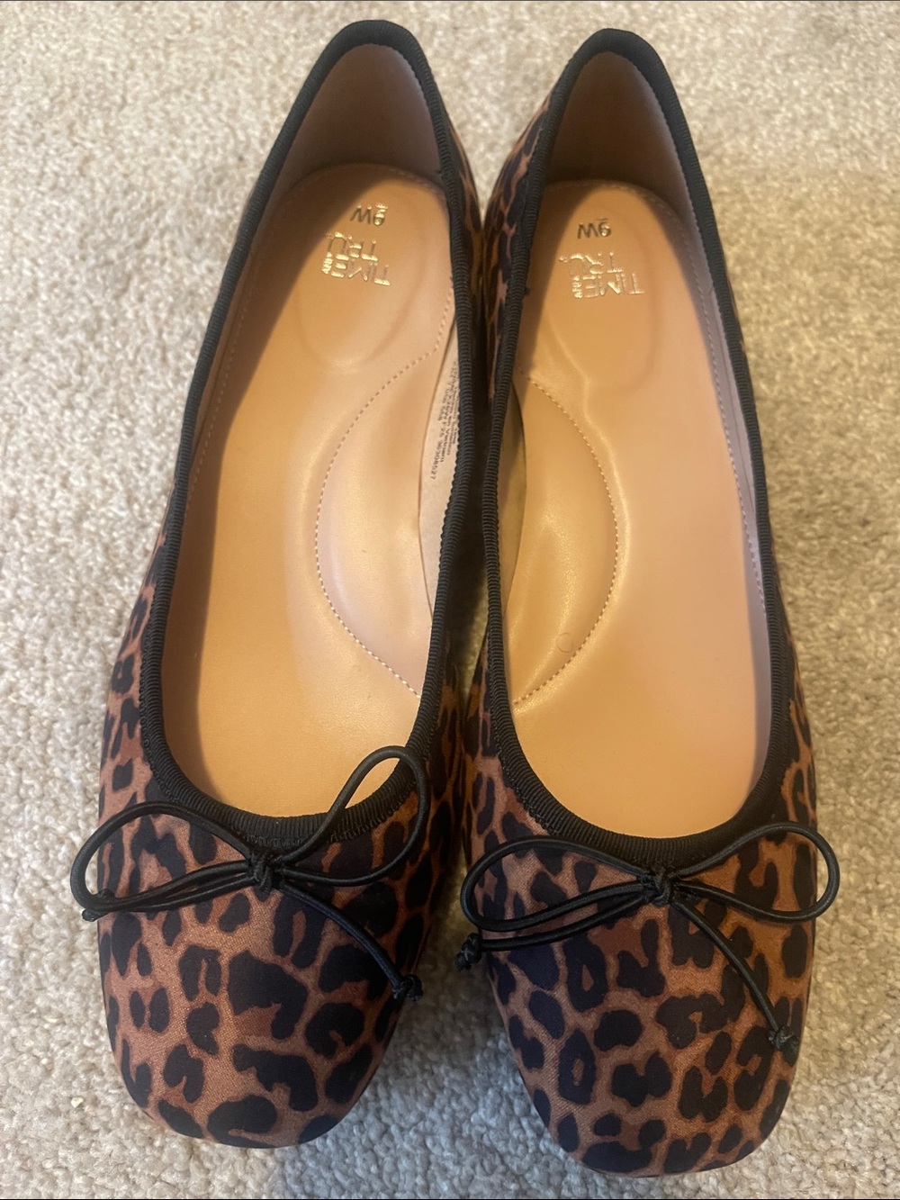 Time and Tru Leopard Print Block Heel Shoes